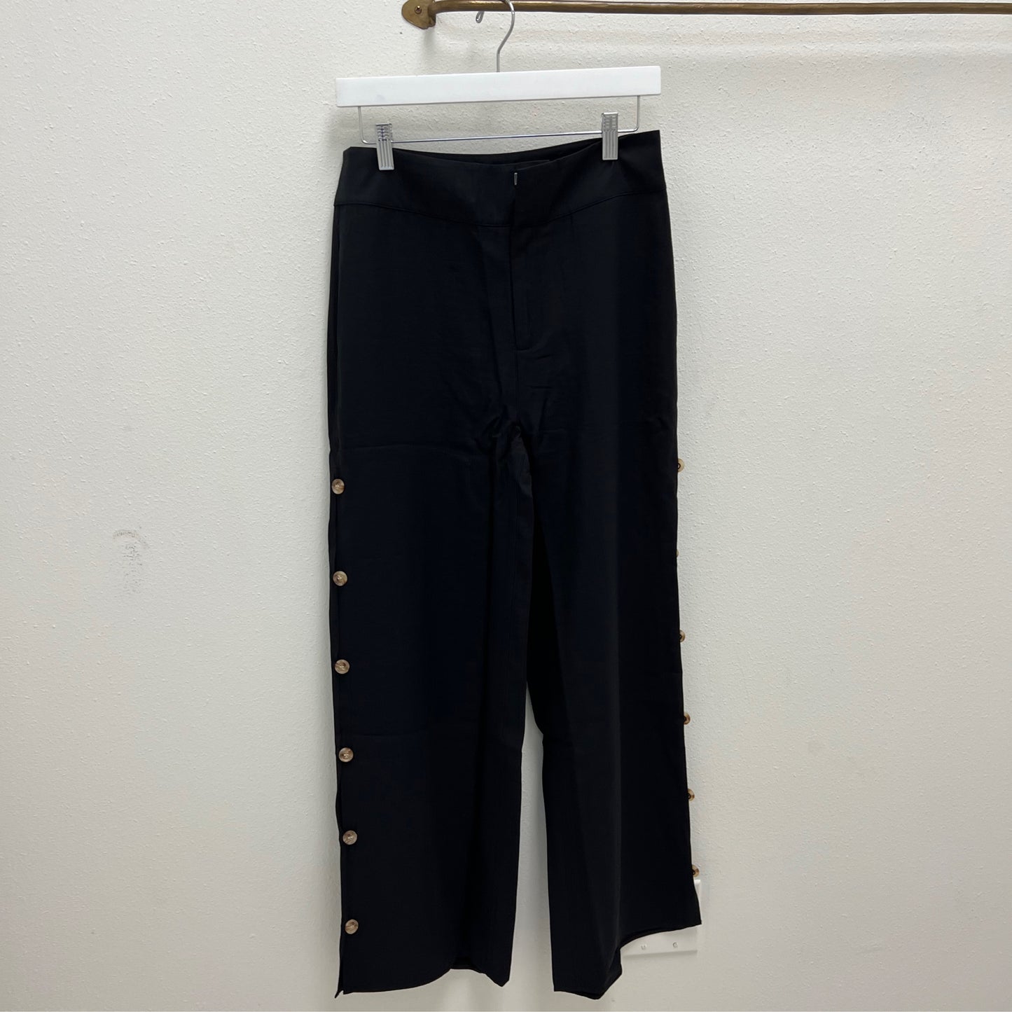 Naked zebra button side pants