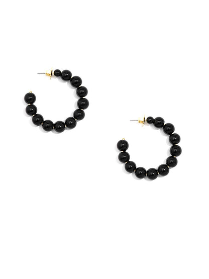 Zenzii Classic Pearl Hoop Earrings
