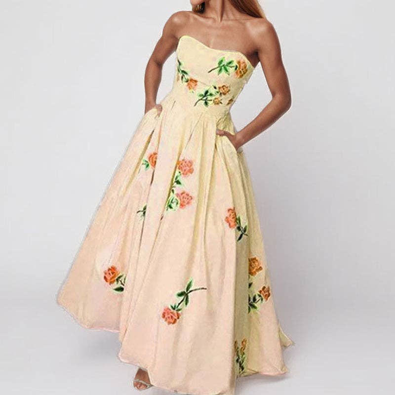 Elegant Floral Print Dress