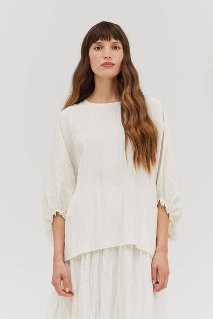 The Erin Loose Fit Crinkle Top