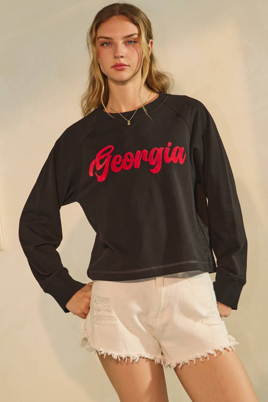 Cropped Georgia sweatshirt