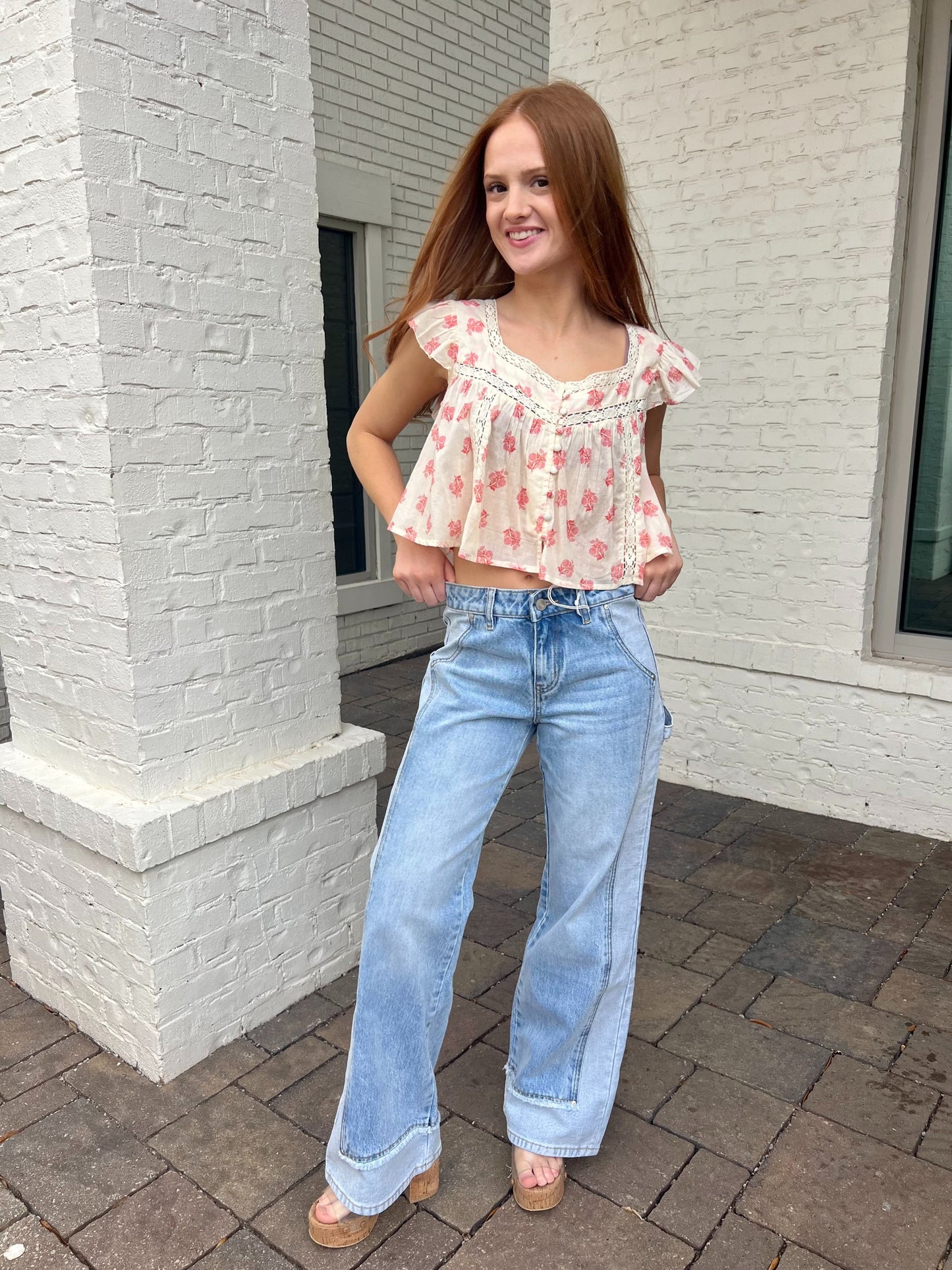 Jeremy Mid-Rise Two Tone Denim by Bayeas