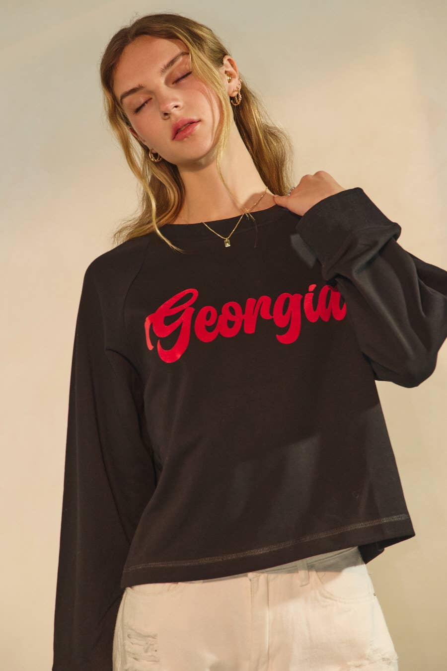 Cropped Georgia sweatshirt