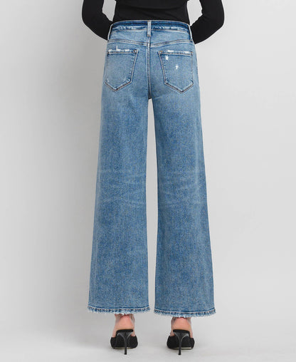 Flying Monkey High Rise Wide Leg Jeans