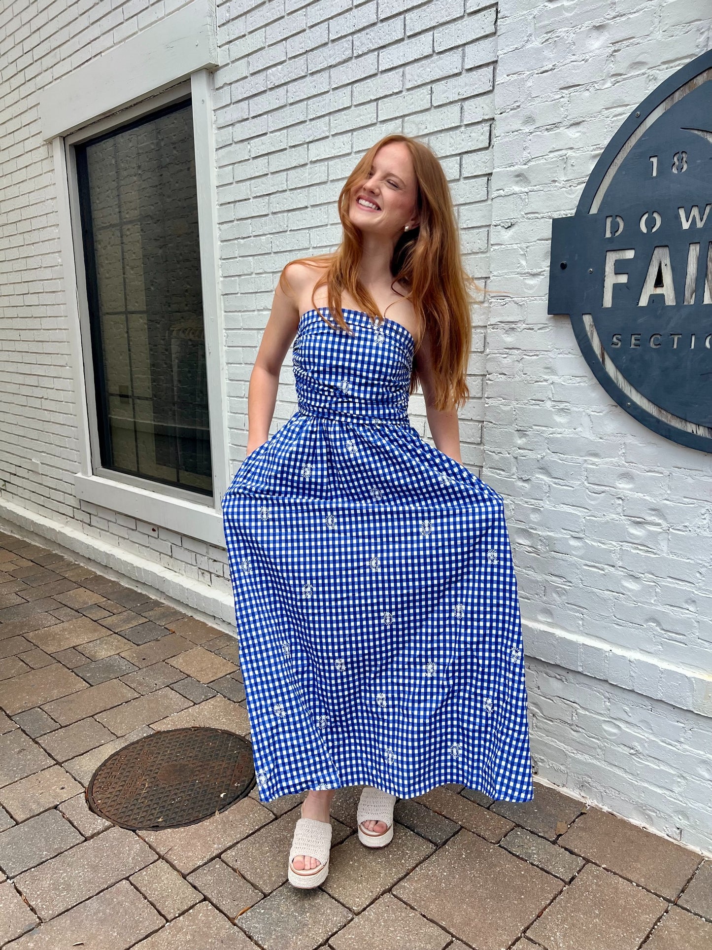 Azure Lace Tube Maxi