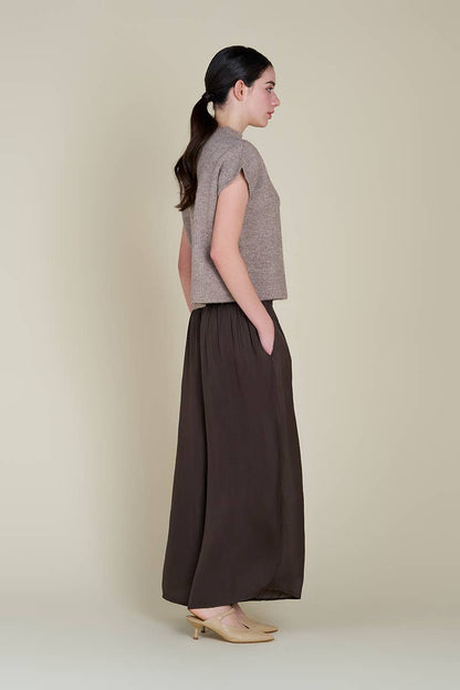 The Wanda Wide Leg Satin Pants