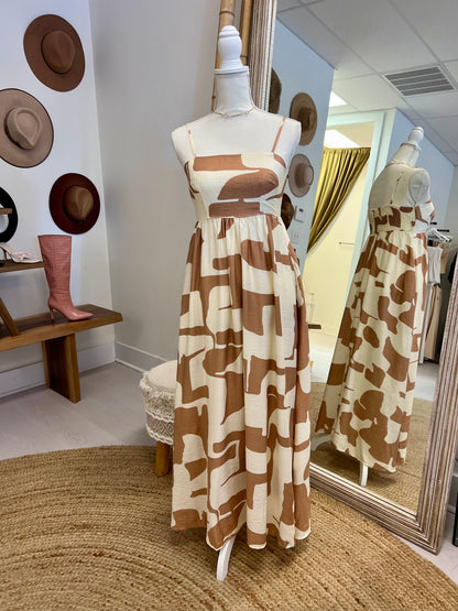 The Terracotta Drift Maxi Dress