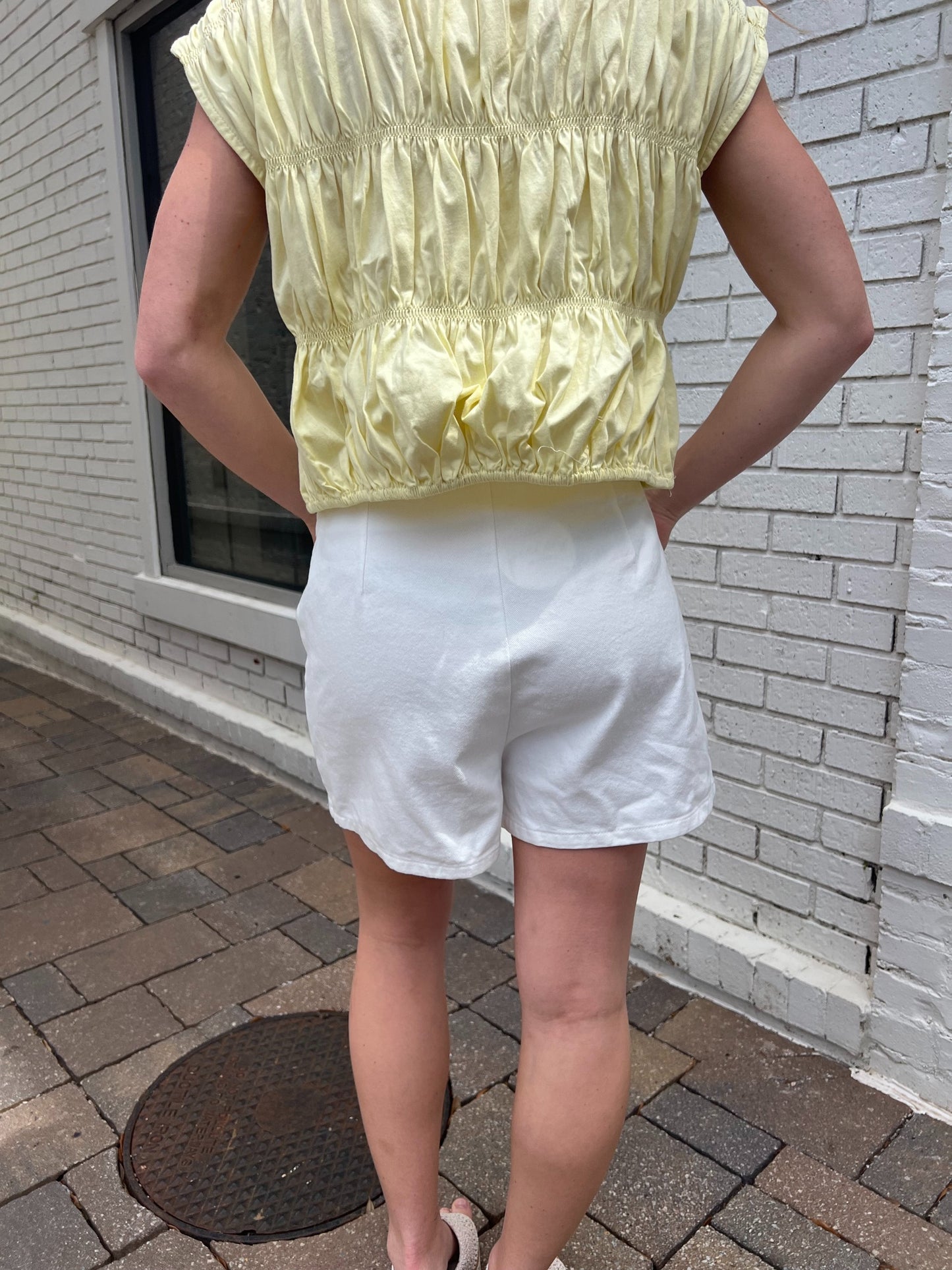Braided Denim Skort
