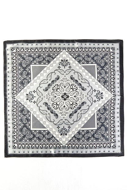 BS0096 Paisley and Arabesque Oriental Print Bandana