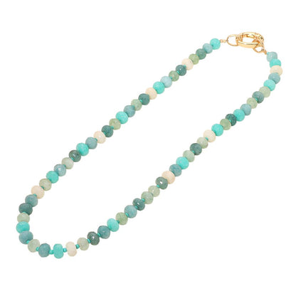 Faceted Pebble Beaded Necklace
