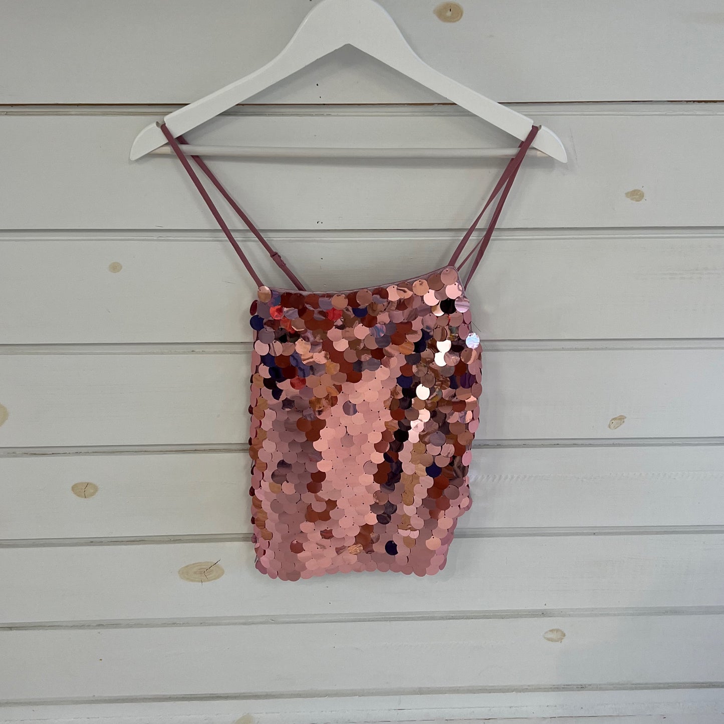 Idem ditto pink sequin cami