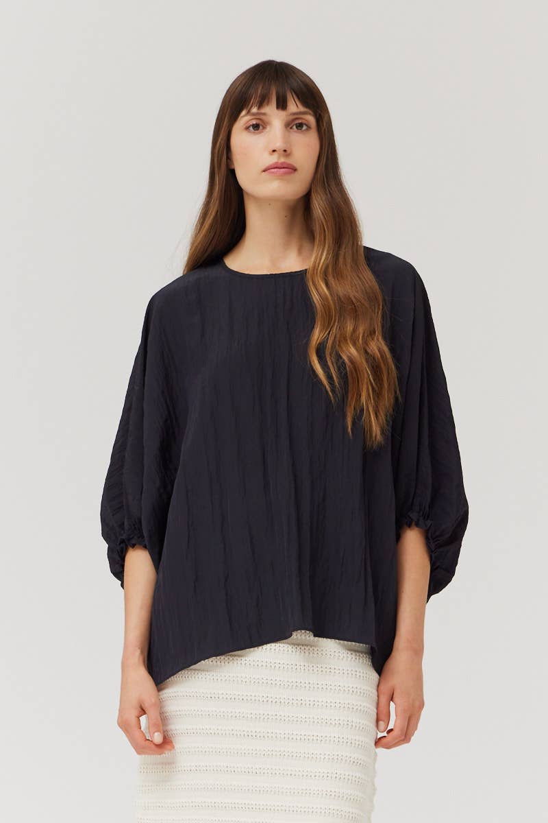 The Erin Loose Fit Crinkle Top