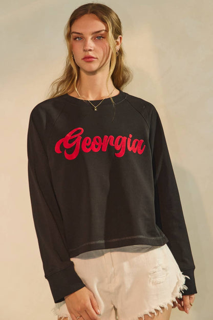 Cropped Georgia sweatshirt