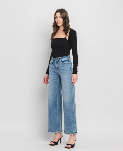 Flying Monkey High Rise Wide Leg Jeans