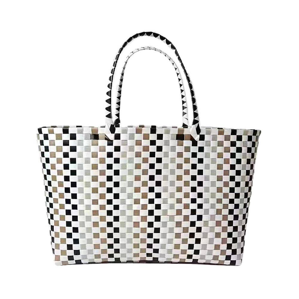 Basket Weave Oversized Tote Bag / Shoulder Bag