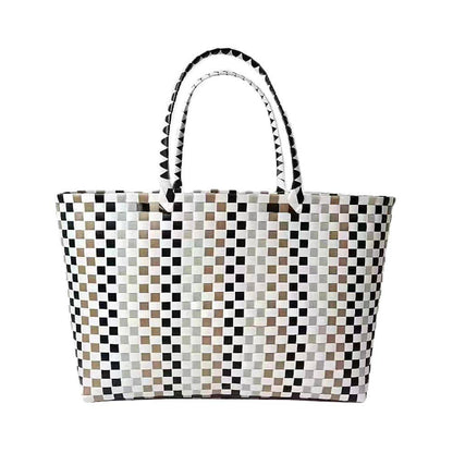 Basket Weave Oversized Tote Bag / Shoulder Bag