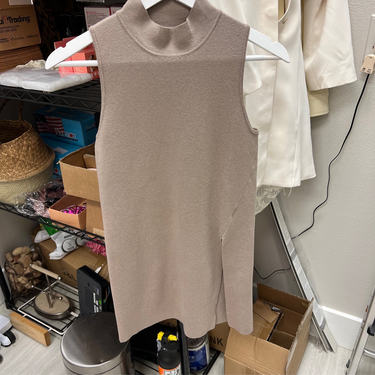 Mimosa slit tunic stone aquarius