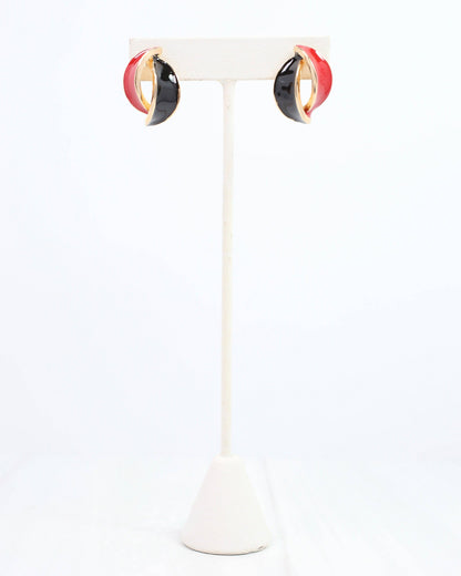Cora Game Day Earring Red Black