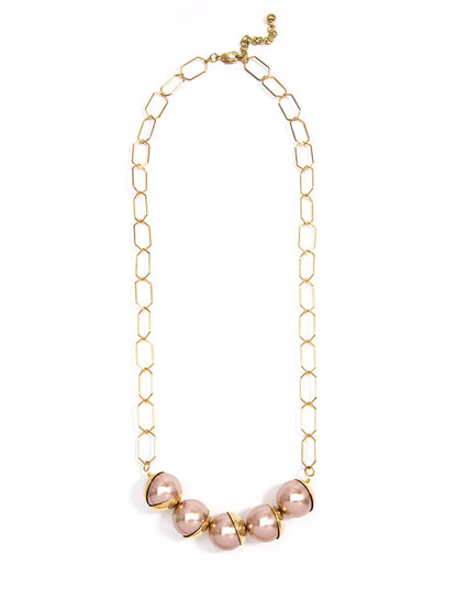 Zenzii Pearls On A Platter Necklace