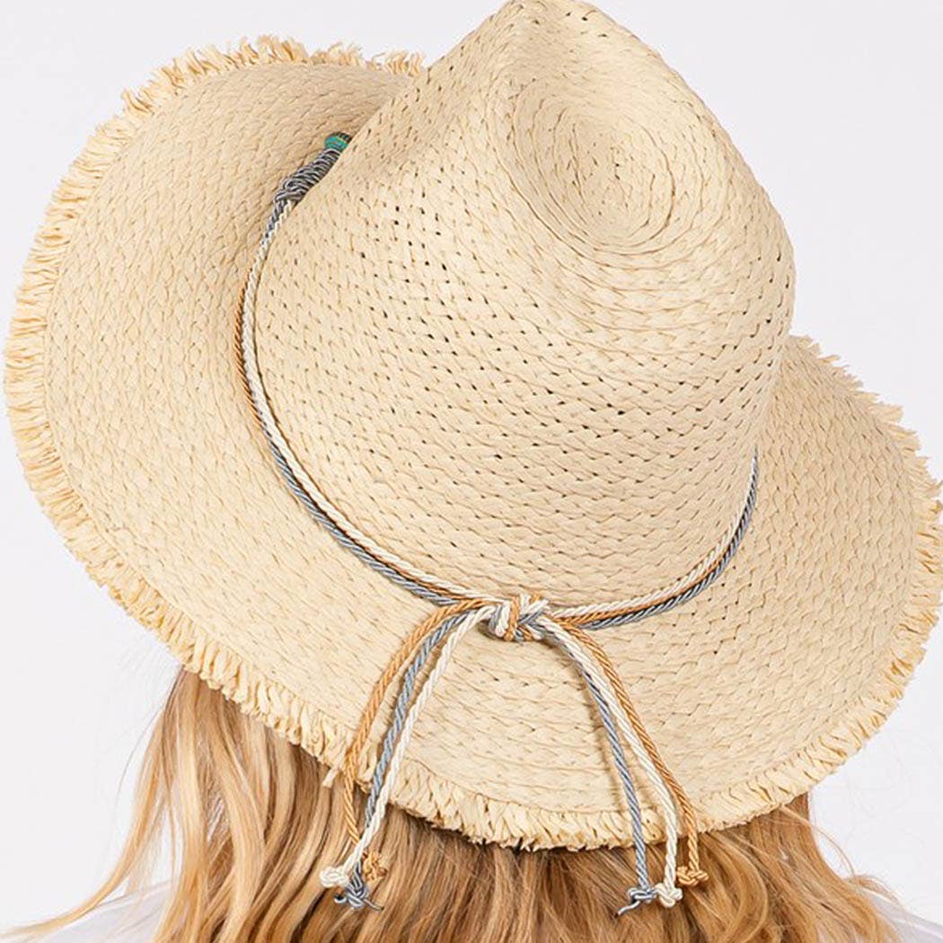 Straw Sunhat with starfish band