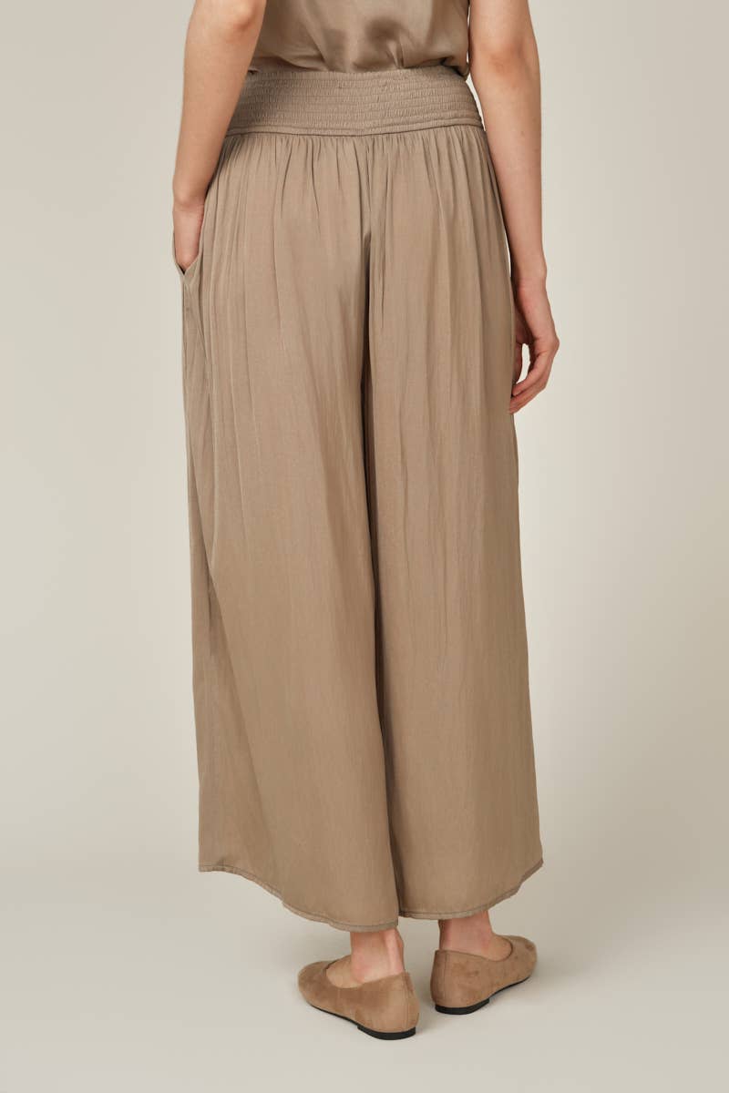 The Wanda Wide Leg Satin Pants