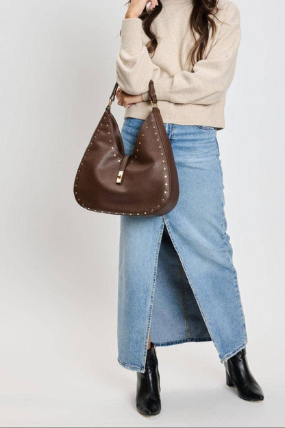 Olivia Studded Hobo Bag