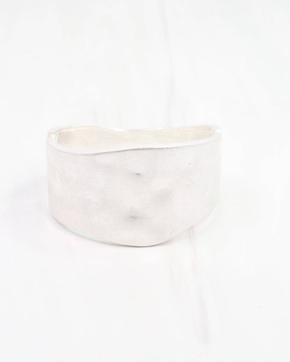 Empress Bangle Bracelet Worn Silver