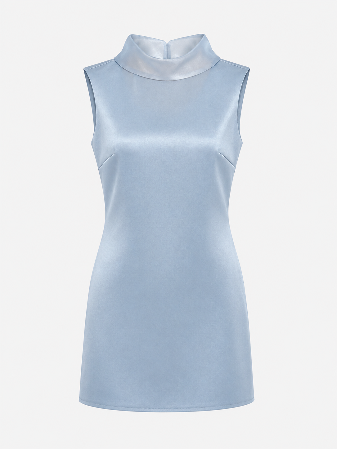 Blue Skies Satin Mini Dress