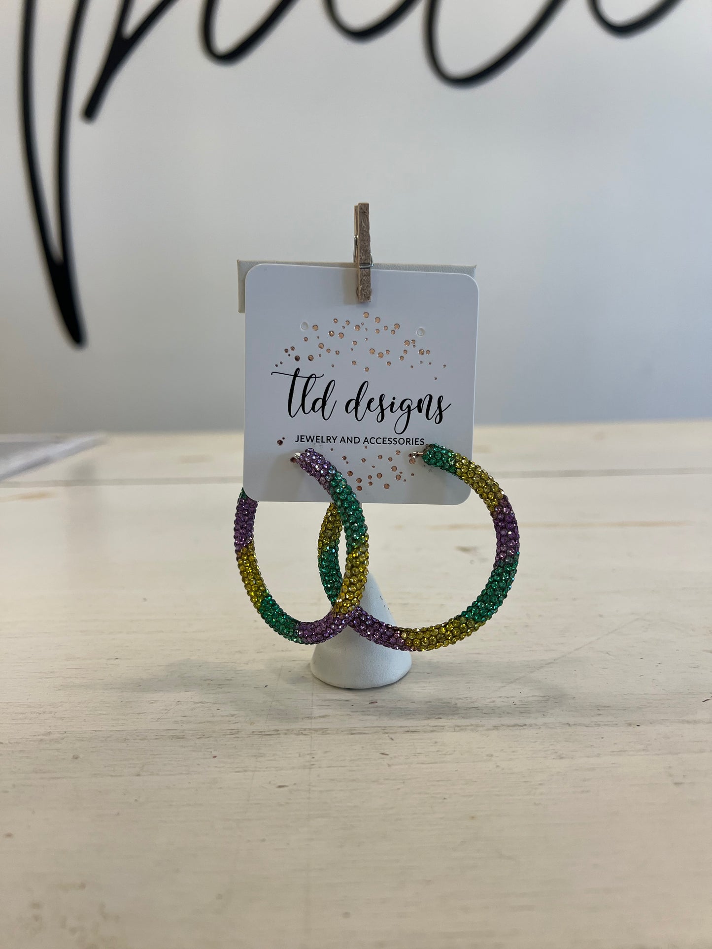 TLD Mardi Party Glitter Hoop