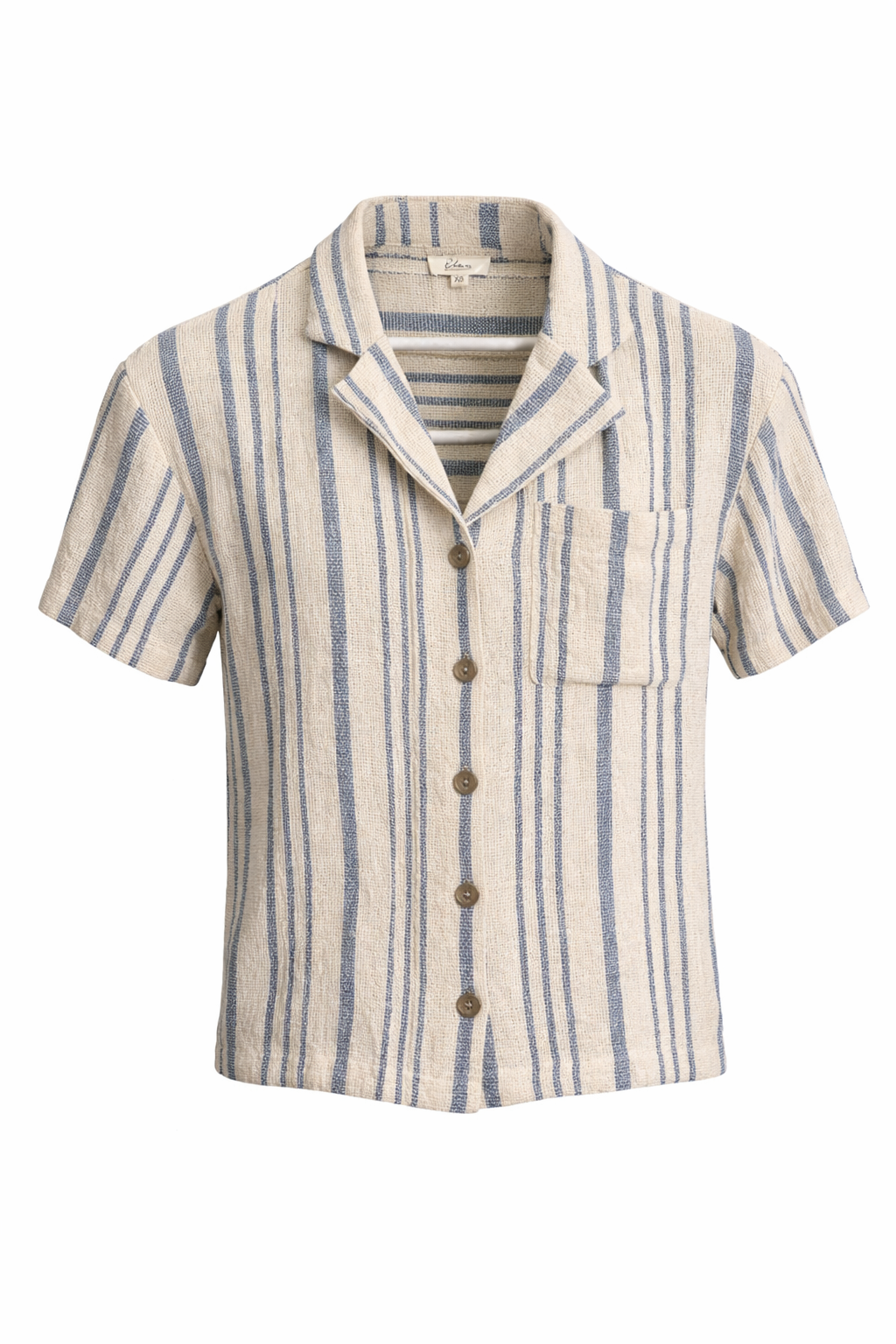 blue stripes button up top