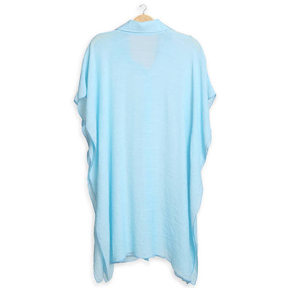 Women's Oversized Long Sleeveless Shirt Cover Up