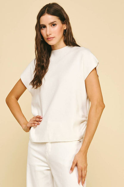 Shirring Sweater Vest
