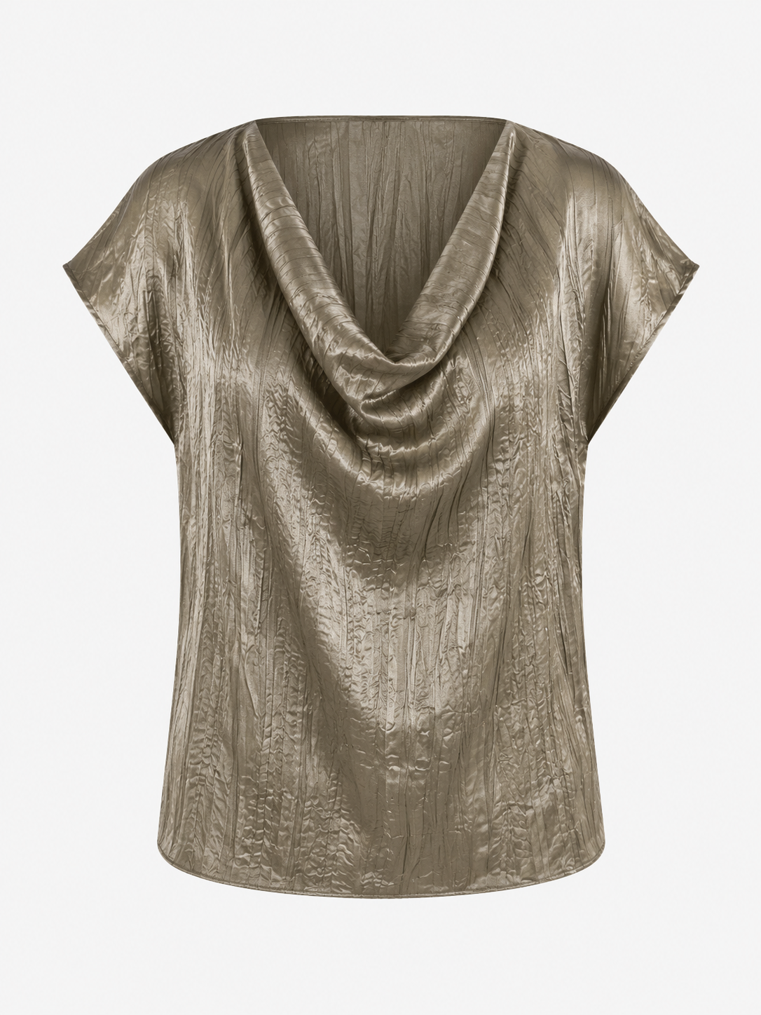 gold cowl neck top