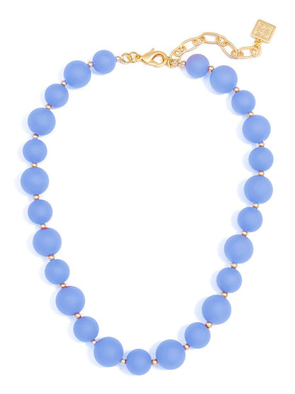Zenzii Chunky Matte Beaded Collar Necklace Jewelry