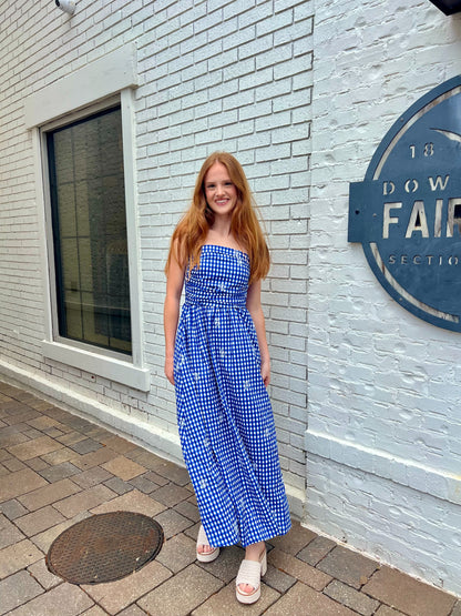 Azure Lace Tube Maxi