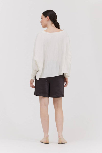 The Lila Top-crinkle material