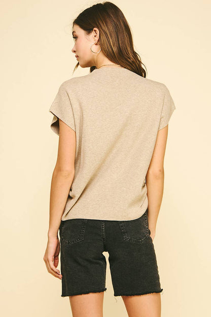 Shirring Sweater Vest