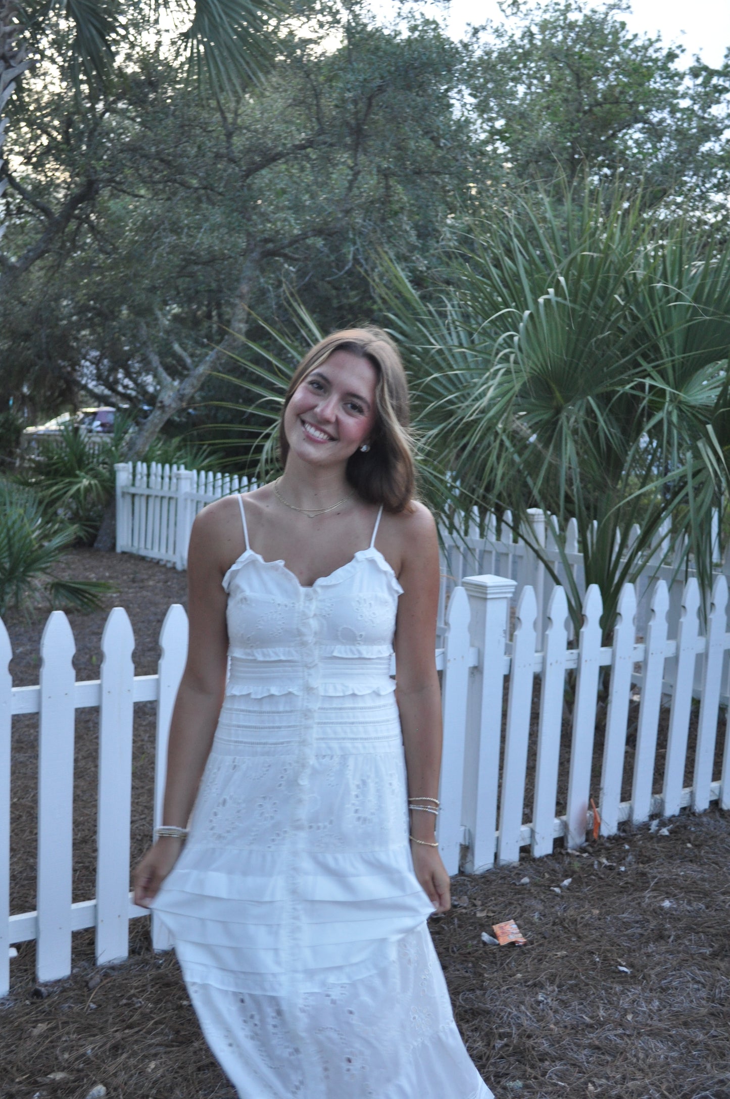 The Ruffle Eyelet Dress