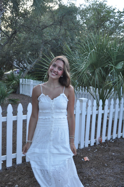 The Ruffle Eyelet Dress