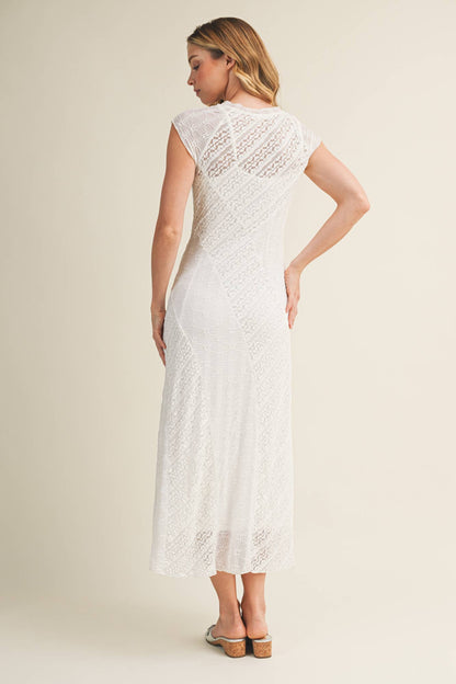 Lora Mixed Lace Dress