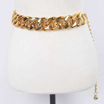 Gold chain belt