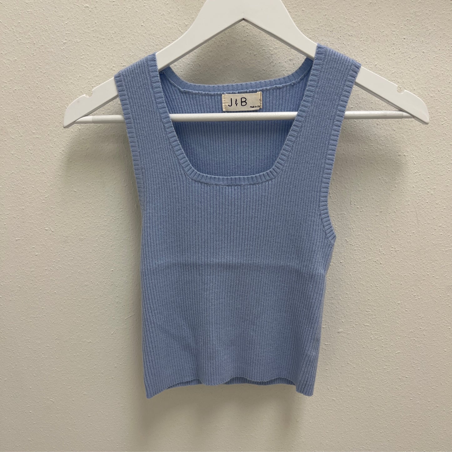 J&B ribbed tank blue