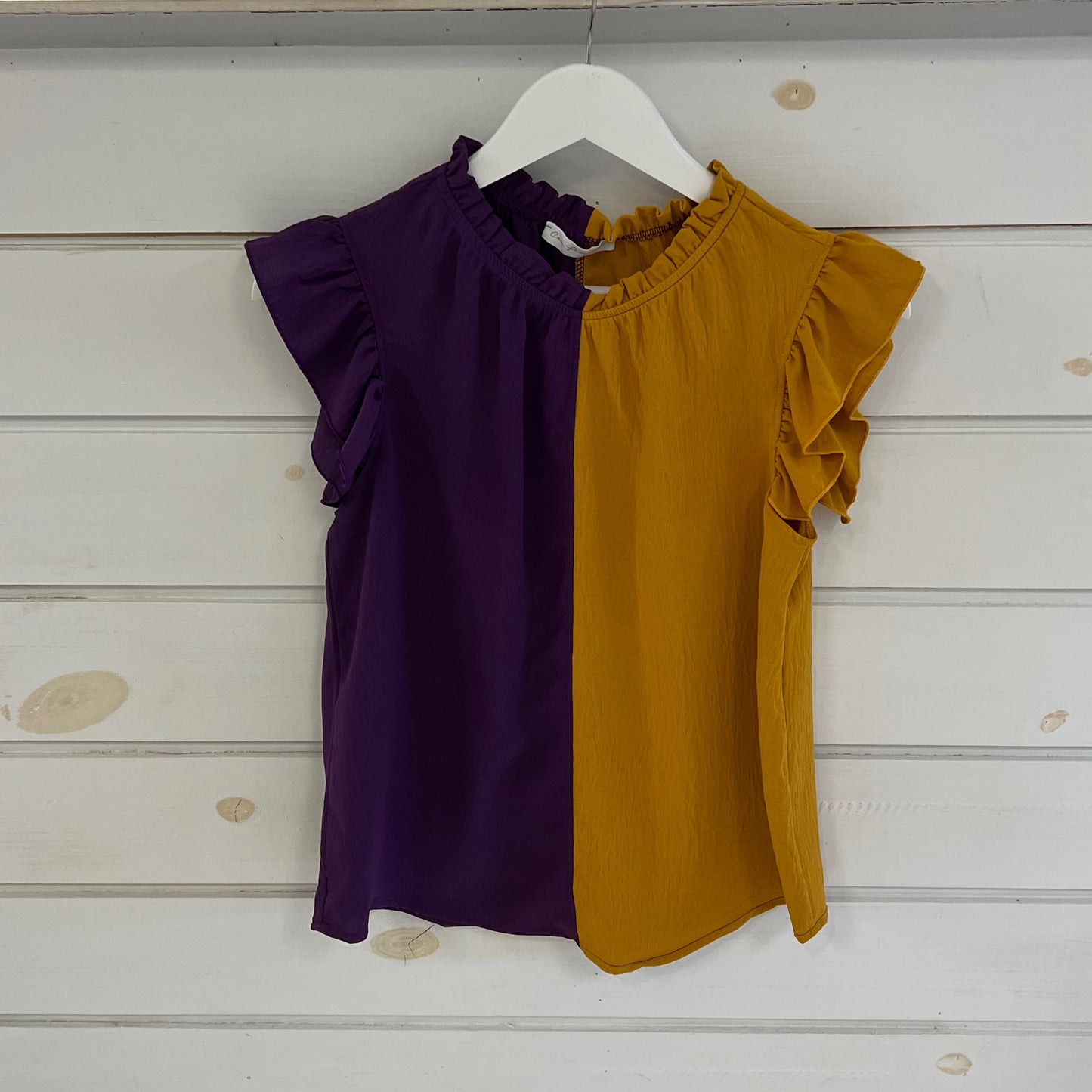 Ces femme purple/gold top