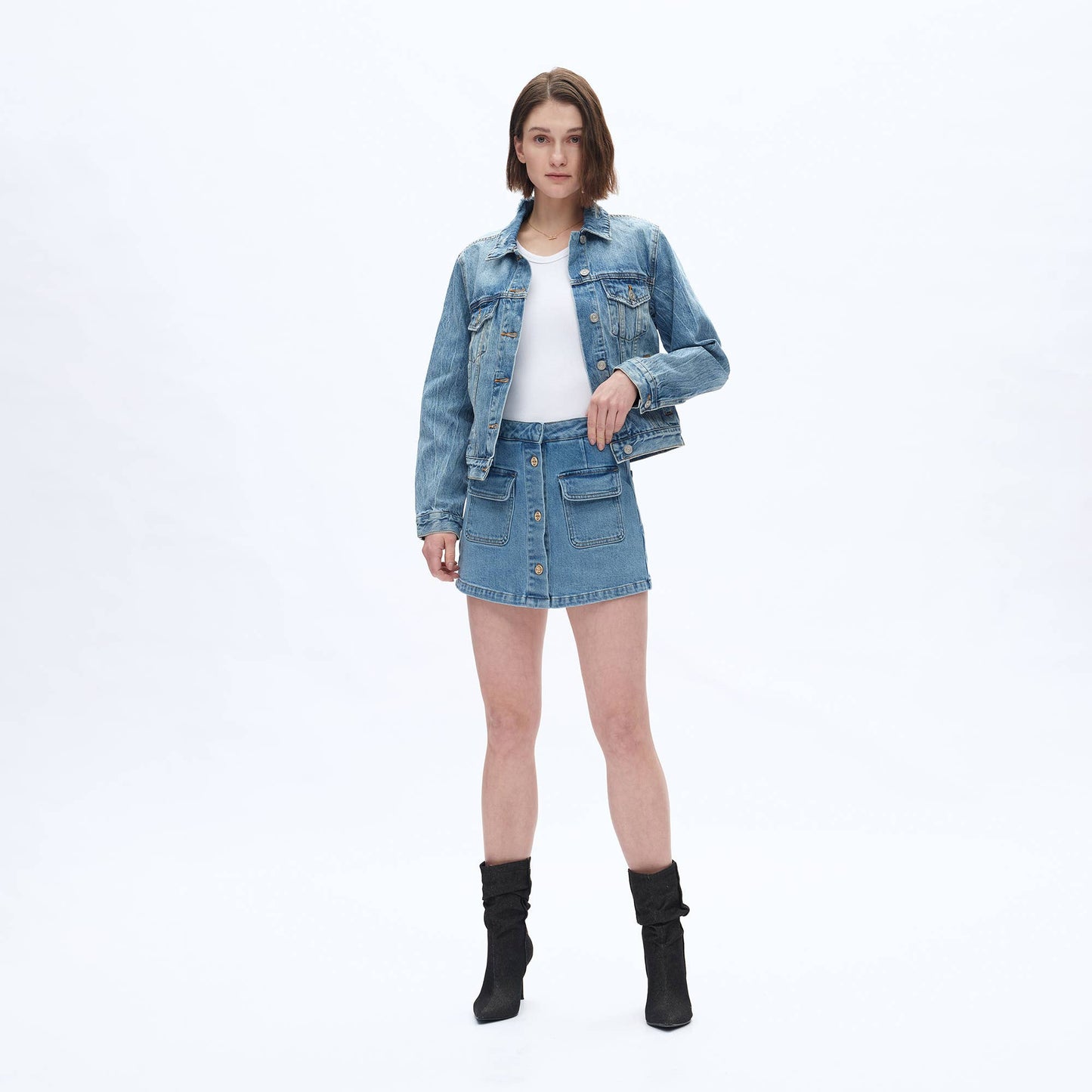 The Darby Denim Skort