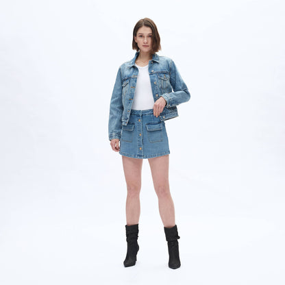 The Darby Denim Skort
