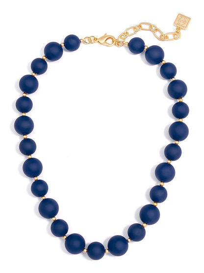 Zenzii Chunky Matte Beaded Collar Necklace Jewelry