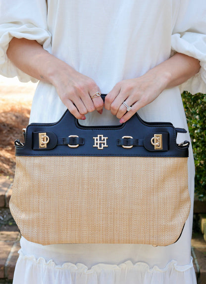 Savannah Handbag Natural Black