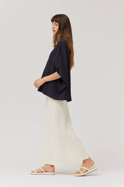 The Erin Loose Fit Crinkle Top