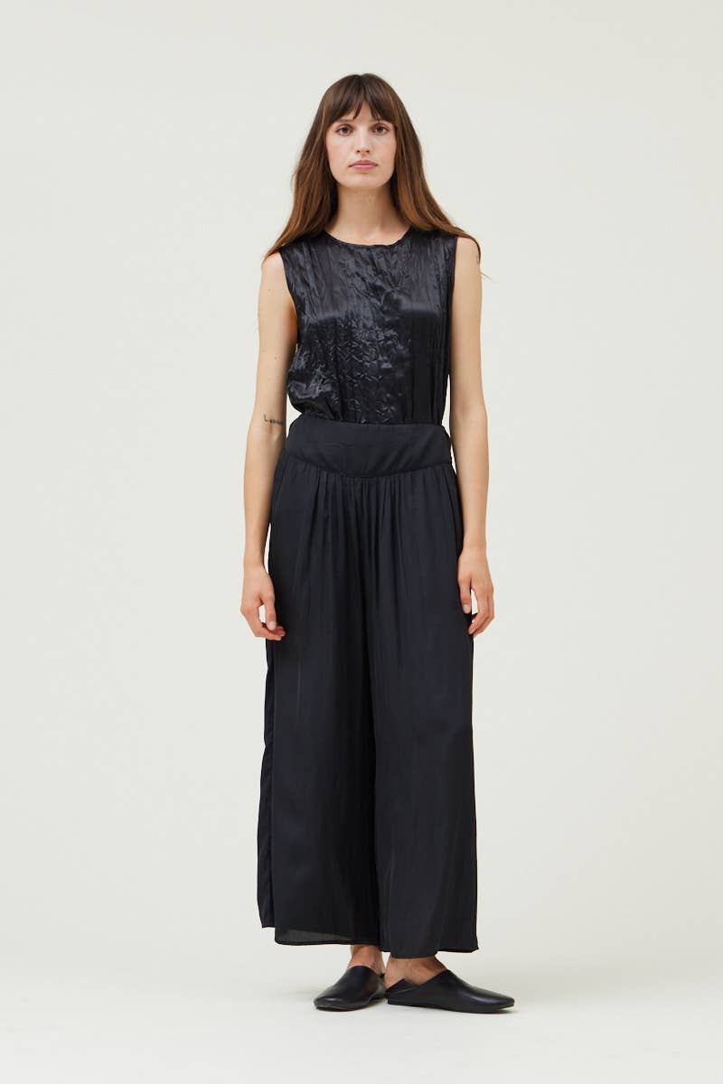 The Wanda Wide Leg Satin Pants