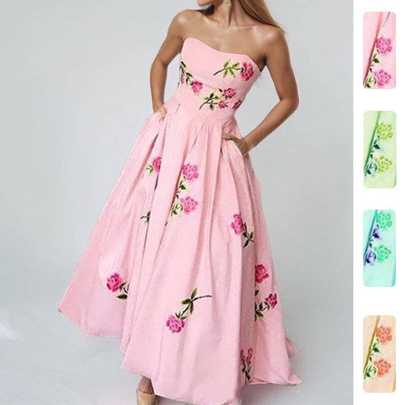 Elegant Floral Print Dress